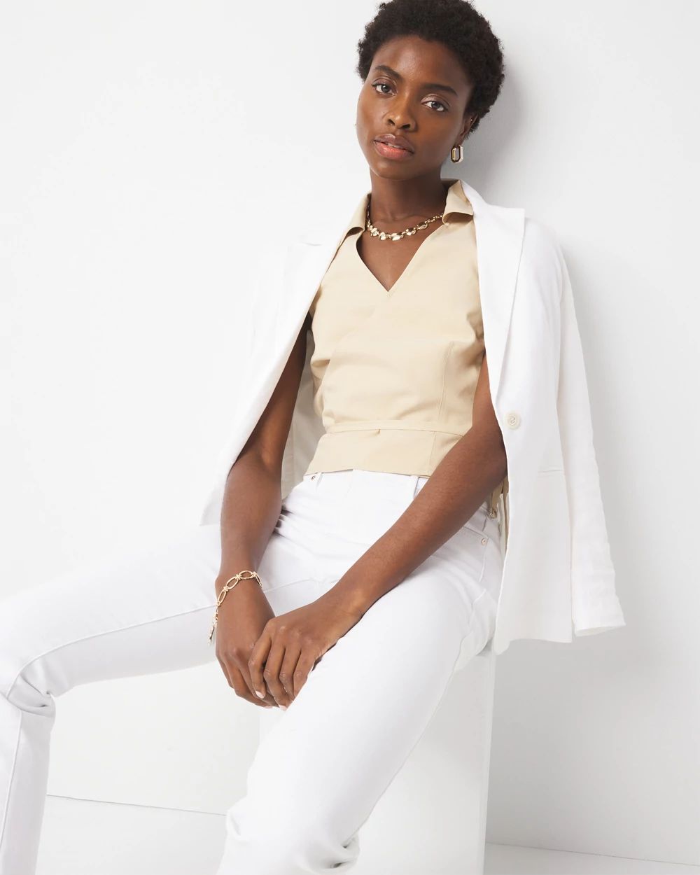 Valentino - Mossi Natural Guipure Lace Jacket | Mitchell Stores